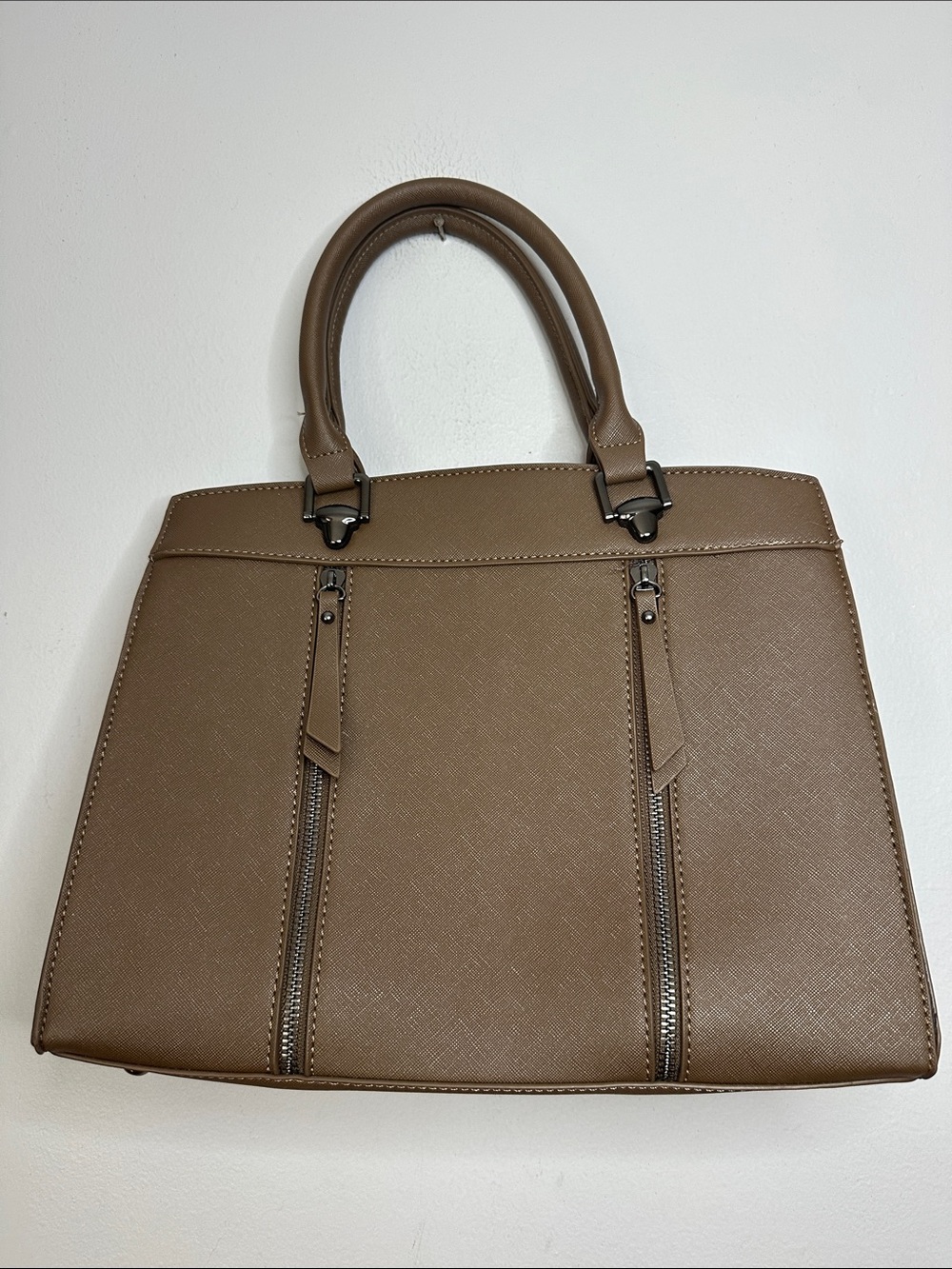 Classic Structured Tote Bag in Brown
